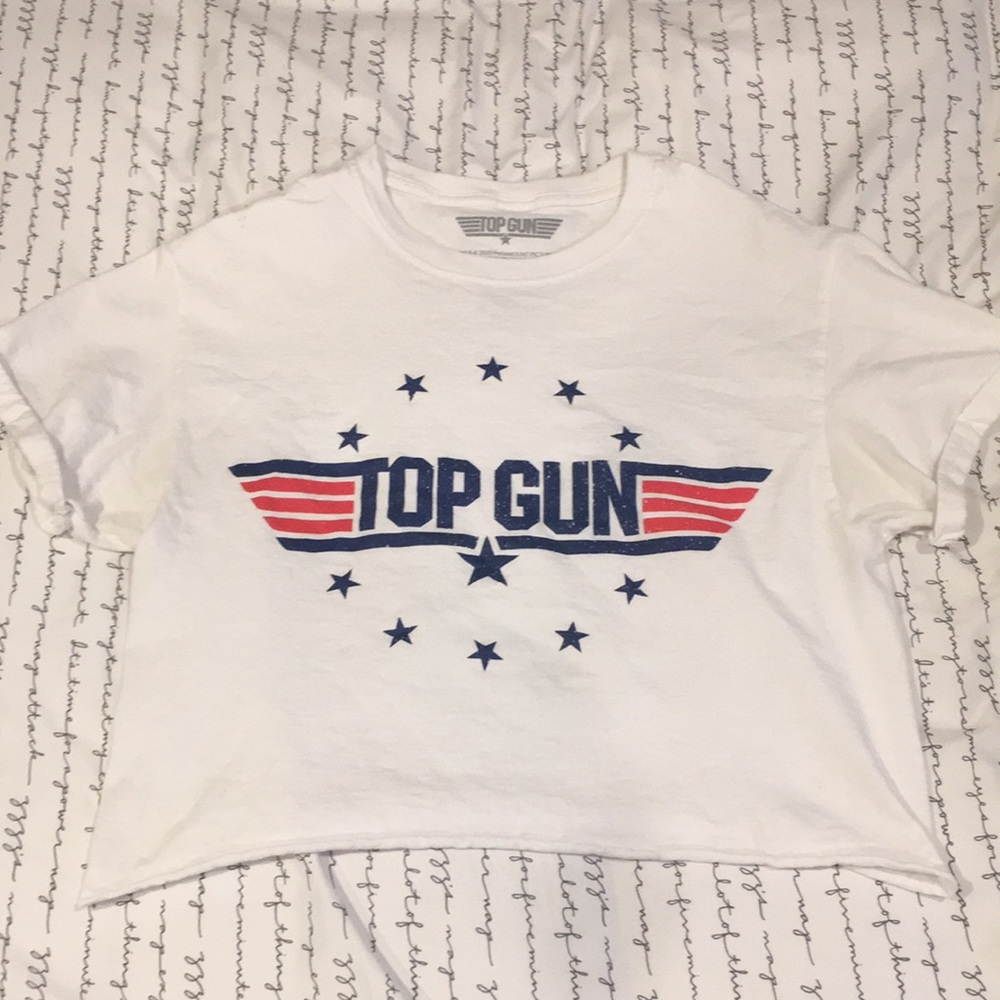 Top gun crop top- S